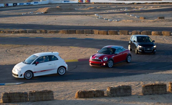 Chevrolet Sonic LTZ vs. Mini Cooper S Coupe vs. Fiat 500 Abarth