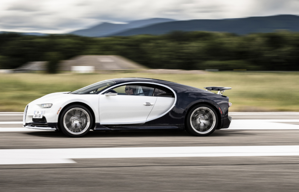 Bugatti Chiron на испытаниях