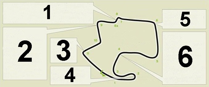 трек Mazda Raceway Lacuna Seca, Монтерей, Калифорния, протяженность 3,5 км