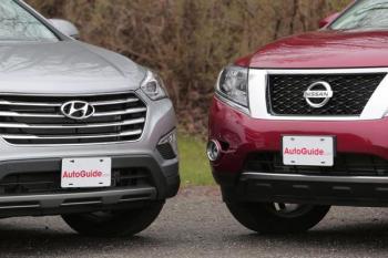 2013 Hyundai Santa Fe против Nissan Pathfinder