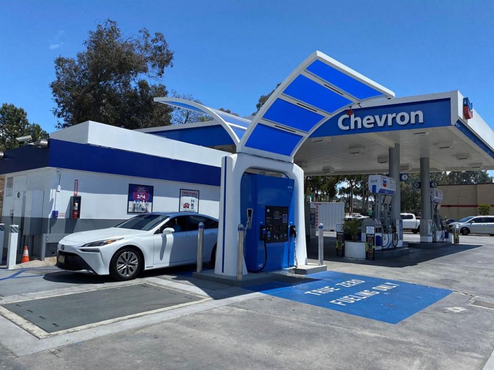 Водородная заправка Шиврон в Калифорнии